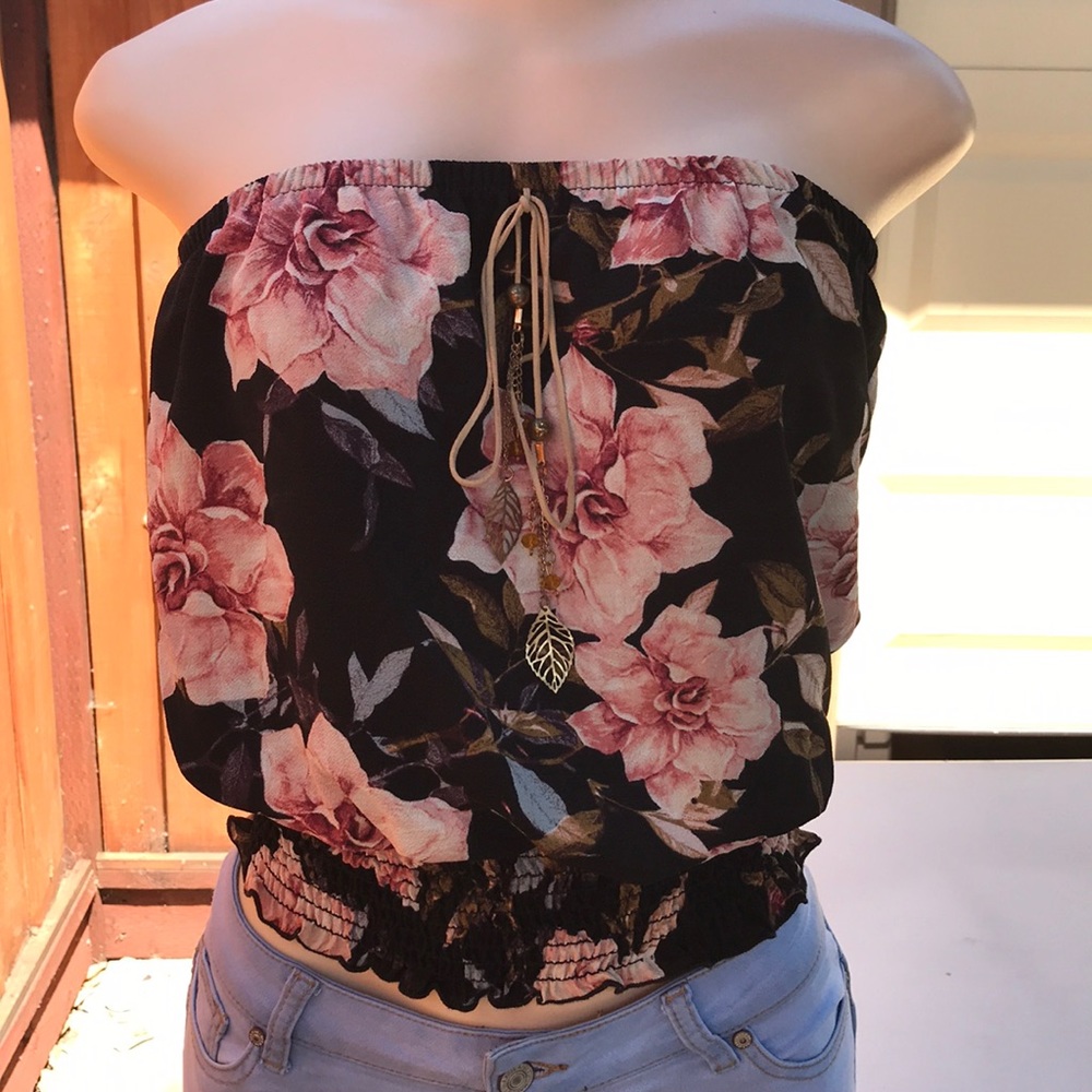 Floral crop top